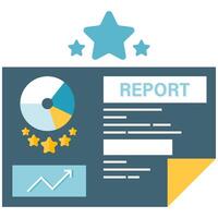 Performance report, project management and business illustrations vector
