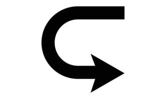 Undo Button Icon Illustration Design vector