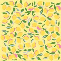 Lemon set. image hand drawn lemons with leaves. Summer poster lemons for limoncello. Image for poster. background image, stickers vector