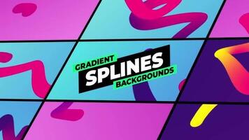 Gradient Splines Backgrounds motion_graphic