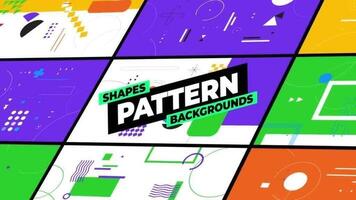 Shapes Pattern Backgrounds motion_graphic