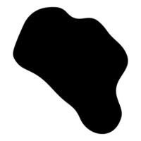 Artistic Fluid Blob Centered on White vector