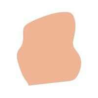 Minimal Cream Blob Design vector