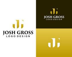 A logo design about the letters J and G that is luxurious, simple and clean. vector