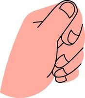 Hand Gesture in Minimalist Style Design vector