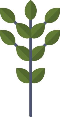 Geometric Abstract Tree Decor Element