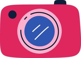 Retro Camera with Bold Shapes vector