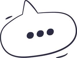 Hand-drawn Speech Bubble Element vector