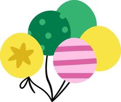 Playful Balloons with Patterns vector
