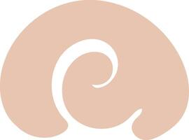 Abstract Spiral Shell Shape vector