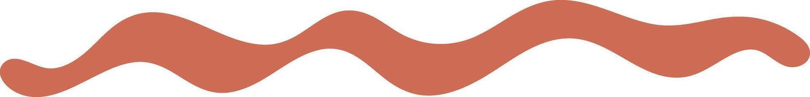 Wavy Line Border Element vector