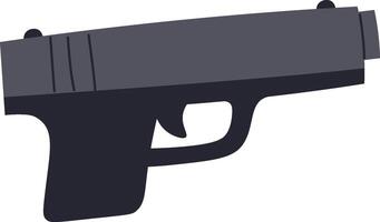 Handgun Flat Minimal Graphic vector