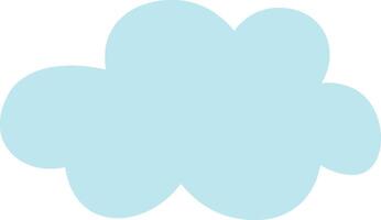 Soft Cloud Shape Design vector