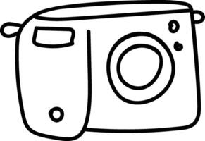 Hand Drawn Camera Outline vector