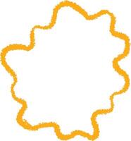 Crayon Style Irregular Frame vector