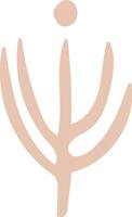 Abstract Botanical Symbol vector