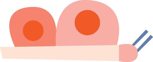 Abstract Snail Paper Cut vector