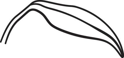 Minimalist Flower Leaf Outline Drawing vector