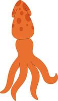 Playful Squid with Patterns vector