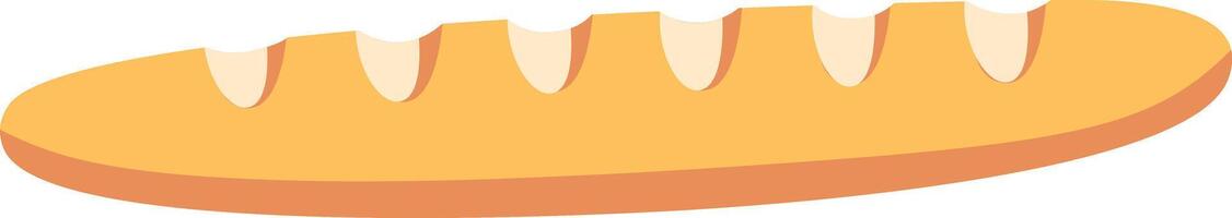 Baguette Bread with Slices vector
