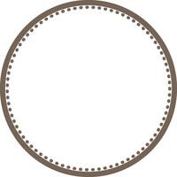 Simple Round Frame Border vector