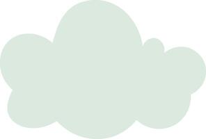 Soft Cloud Shape Outline vector