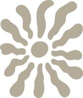 Abstract Sunburst Pattern vector