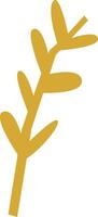 Branch with Leaves Paper Cut vector