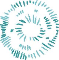 Crayon Circular Abstract Pattern vector