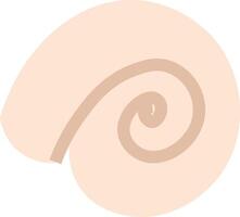 Abstract Spiral Shell Drawing vector