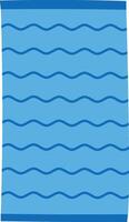 Wavy Line Pattern Towel vector