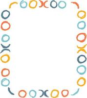 Abstract Circular Border Frame vector