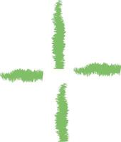 Abstract Crayon Cross Shape vector