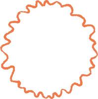 Wavy Circle Frame Border vector