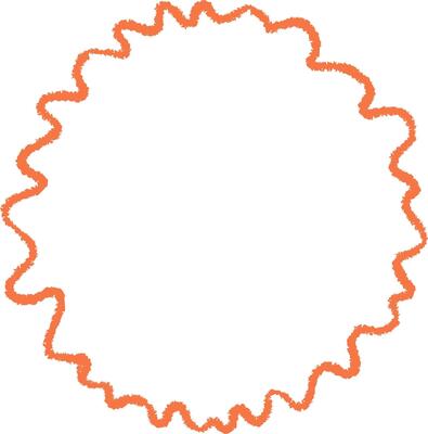 Wavy Circle Frame Border