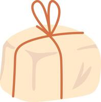 Gift Box with String Bow vector