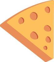 Cheese Slice with Holes vector