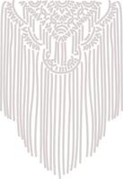 Abstract Fringe Textile Motif vector