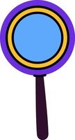 Magnifying Glass with Bold Outline vector