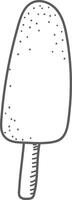 Minimalist Ice Cream on Stick vector