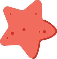 Playful Starfish with Dots vector