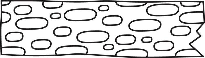 Abstract Tree Bark Pattern Washi Tape Doodle vector
