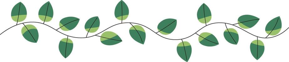Leaf Vine Border Pattern vector