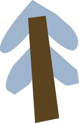 Abstract Tree Paper Cut Decor