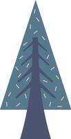 Geometric Pine Tree Design Element vector