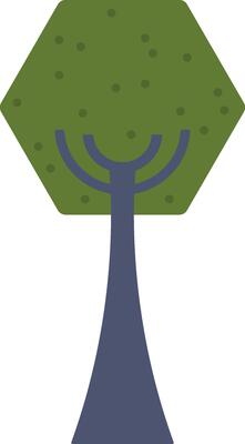 Decorative Geometric Abstract Tree