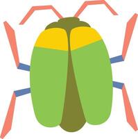Spring Bug Paper Cut vector