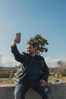 Man Taking Photos On A Sunny Day