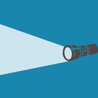 Hand flashlight concept background. Flashlight icon vector