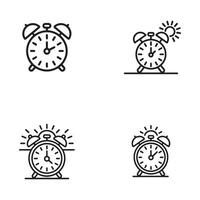 Wake Up Early Outline Icon for Productivity and Motivation vector